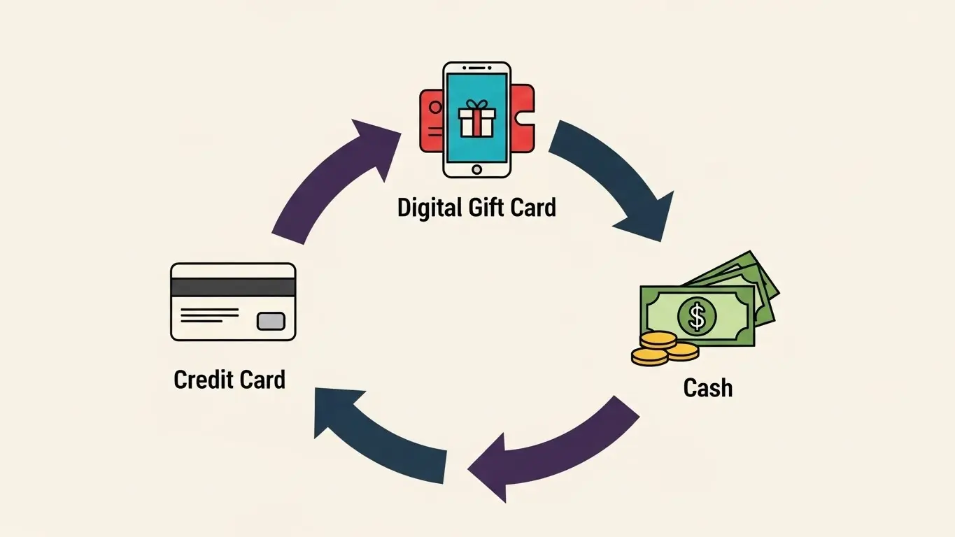 카드 한도 관리를 도와주는 신용카드 현금화 개요 관련 정보 그래픽